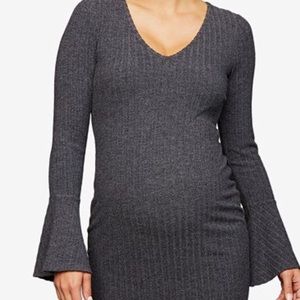 Grey maternity dress